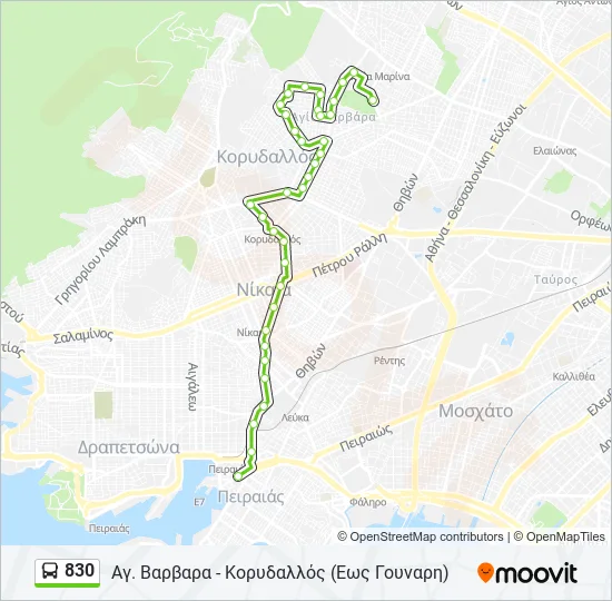 830  Line Map