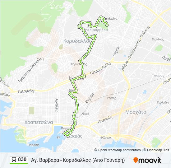 830  Line Map