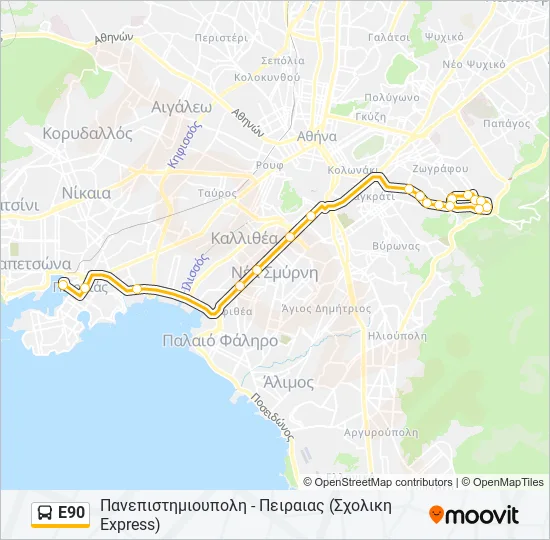 Ε90  Line Map