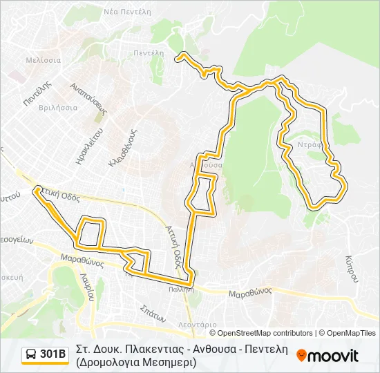 301Β  Line Map