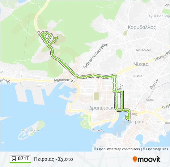 871Τ  Line Map