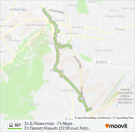 307  Line Map