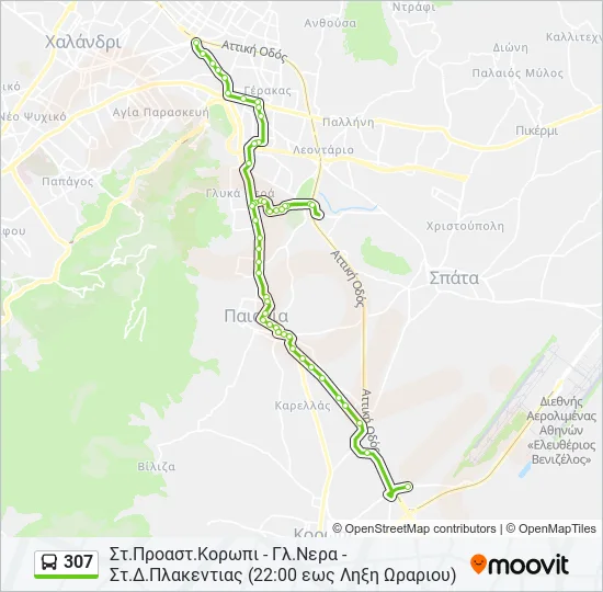 307  Line Map