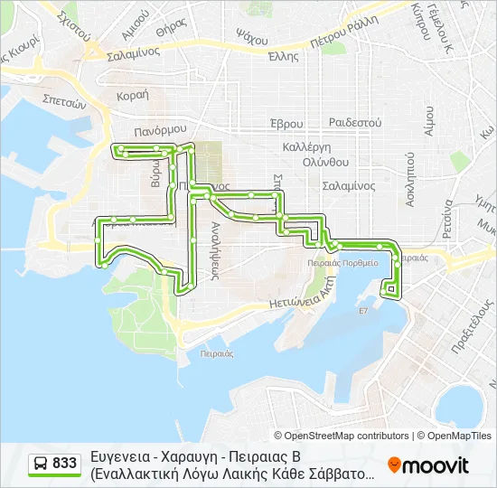 833  Line Map
