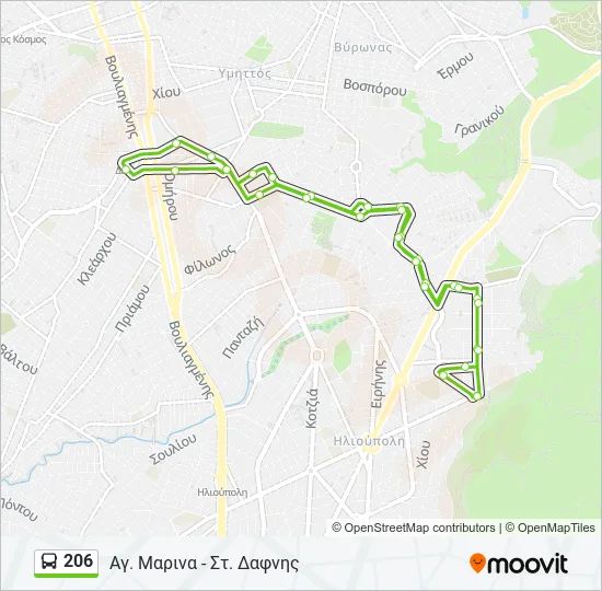206  Line Map