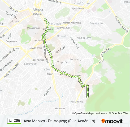 206  Line Map