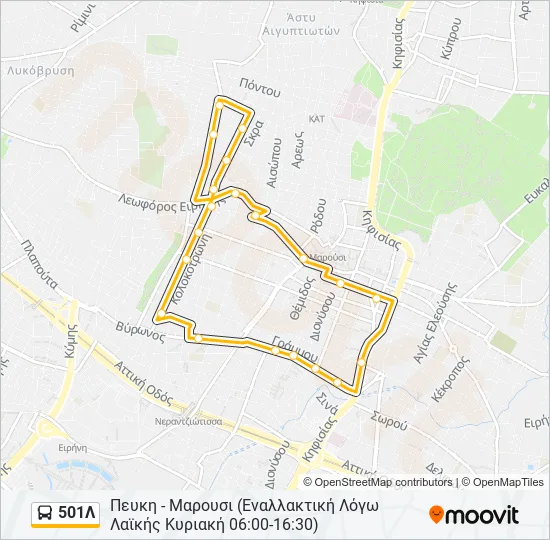 501Λ  Line Map