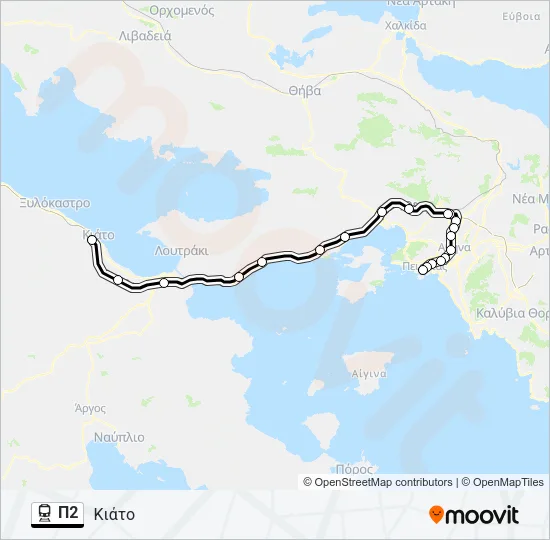 Π2 Train Line Map