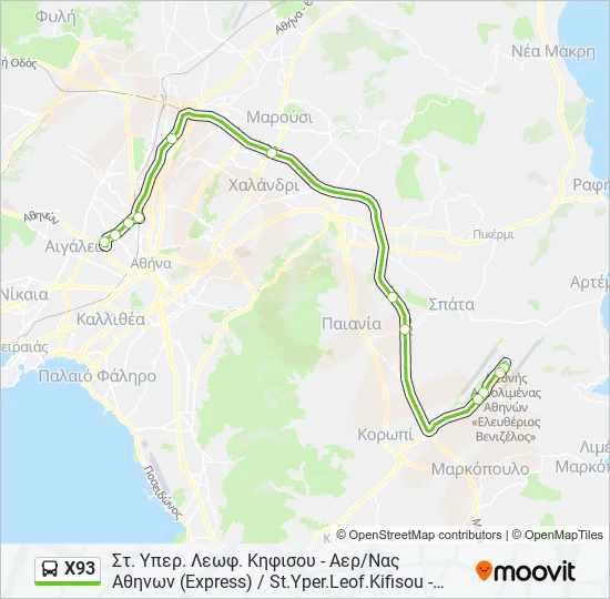 X93  Line Map
