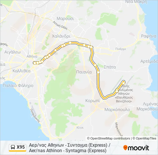 X95  Line Map