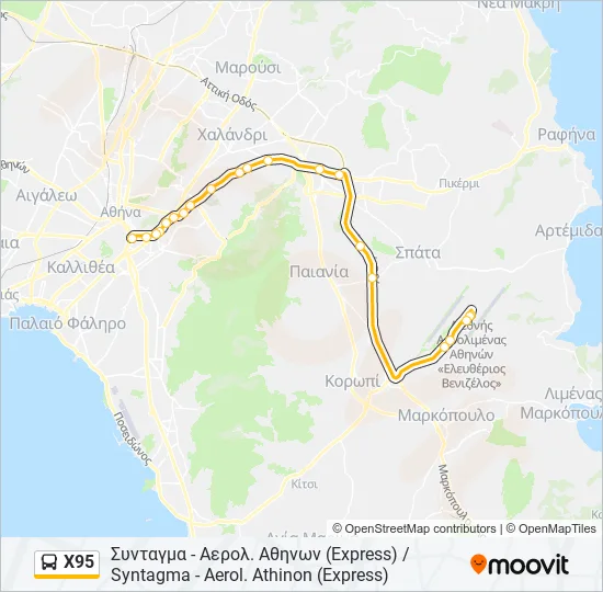 X95  Line Map