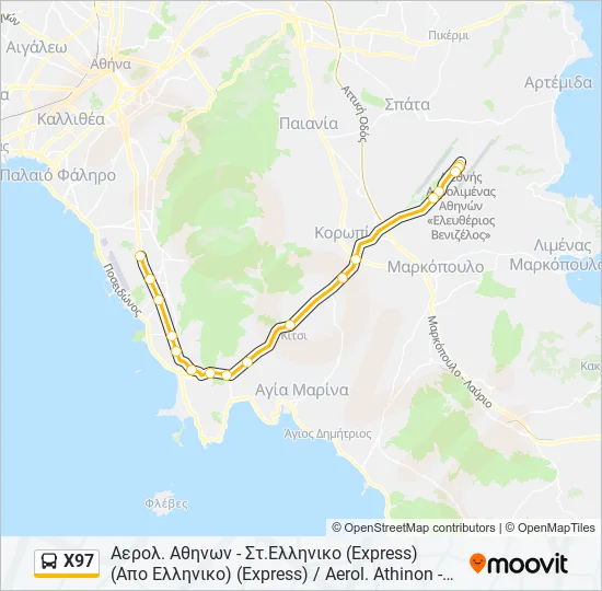 X97  Line Map