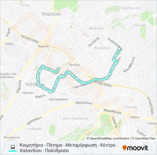 ΓΡΑΜΜΉ Β2 bus Line Map