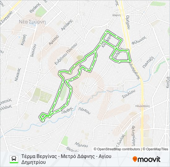 Χάρτης Γραμμής ΔΗΜΟΤΙΚΉ Α λεωφορείο