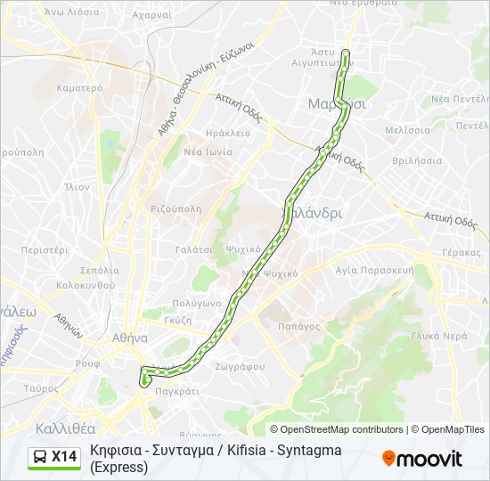 X14  Line Map