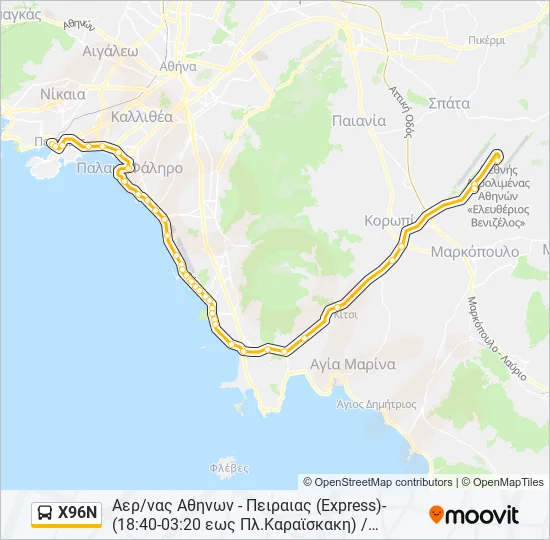 X96N  Line Map