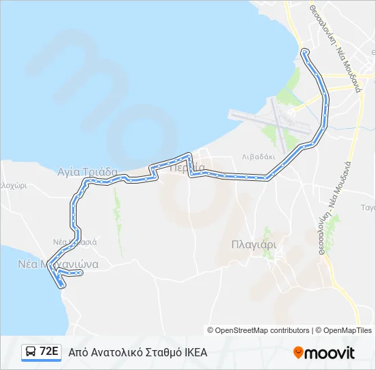 72Ε  Line Map