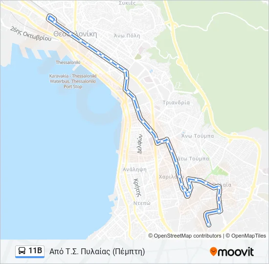 11Β  Line Map