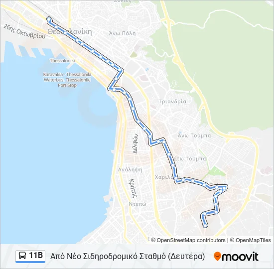 11Β  Line Map