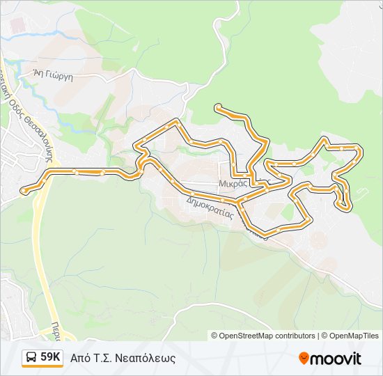 59κ Route: Schedules, Stops & Maps - Από Τ.Σ. Νεαπόλεως (Updated)
