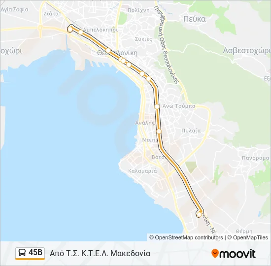 45Β  Line Map