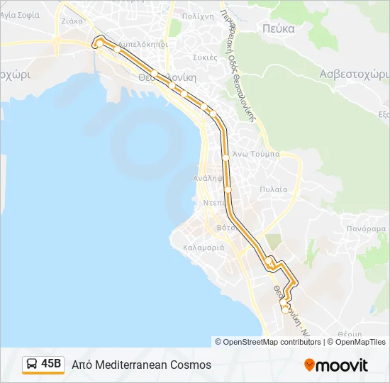 45Β  Line Map