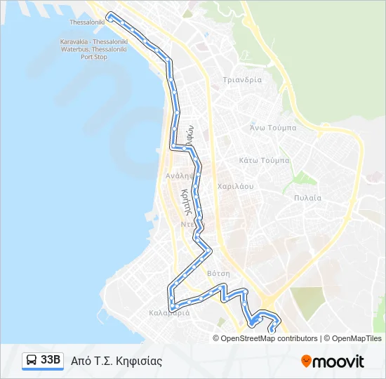 33Β  Line Map