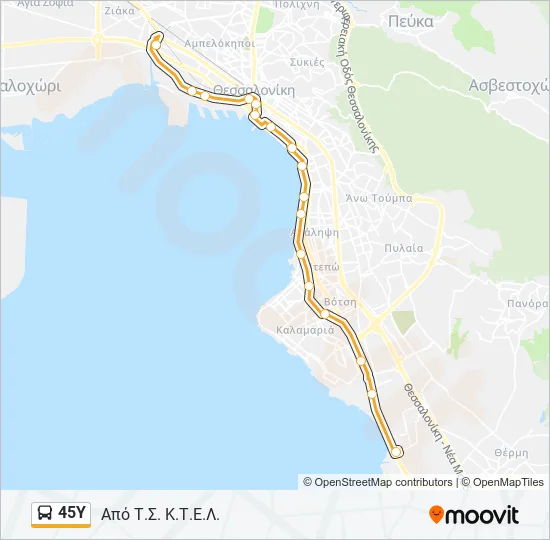 45Υ  Line Map