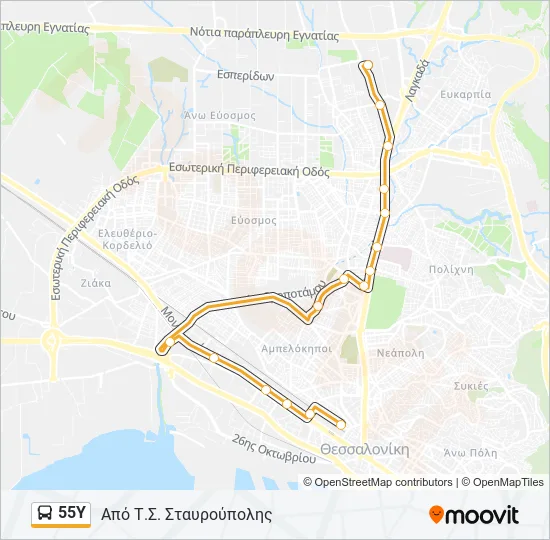 55Υ  Line Map