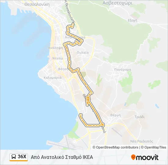 36Χ  Line Map