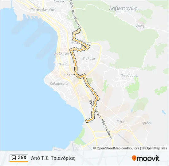 36Χ  Line Map