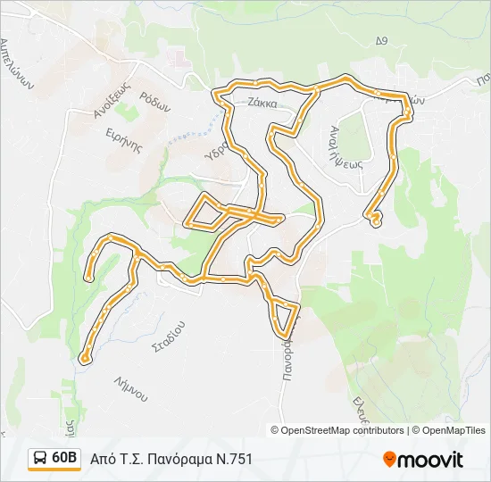 60Β  Line Map