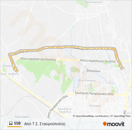 55Β  Line Map