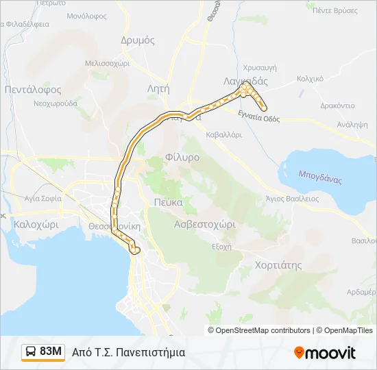 83Μ  Line Map