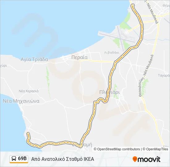 69Β  Line Map