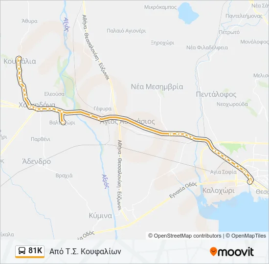 81Κ  Line Map