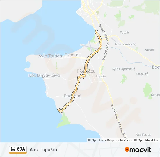69Α  Line Map