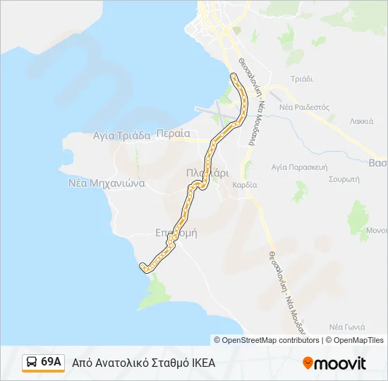 69Α  Line Map