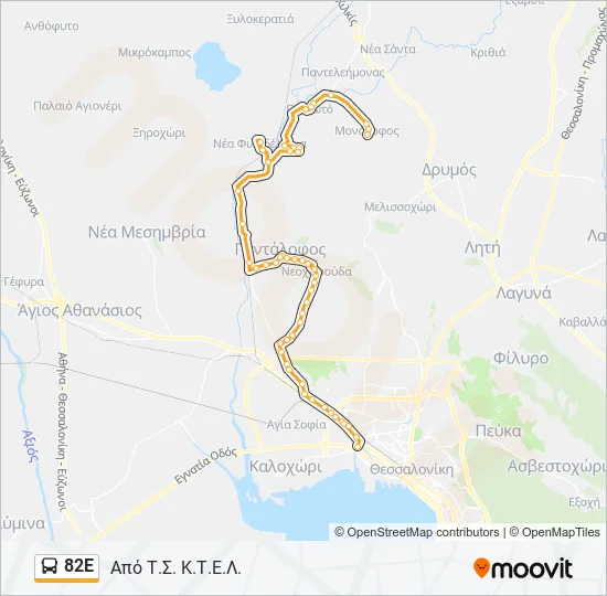 82Ε  Line Map