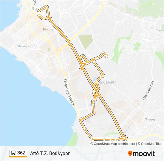 36Ζ  Line Map
