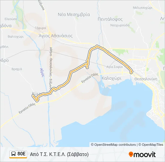 80Ε  Line Map