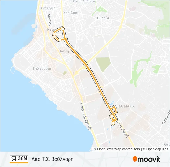 36Ν  Line Map