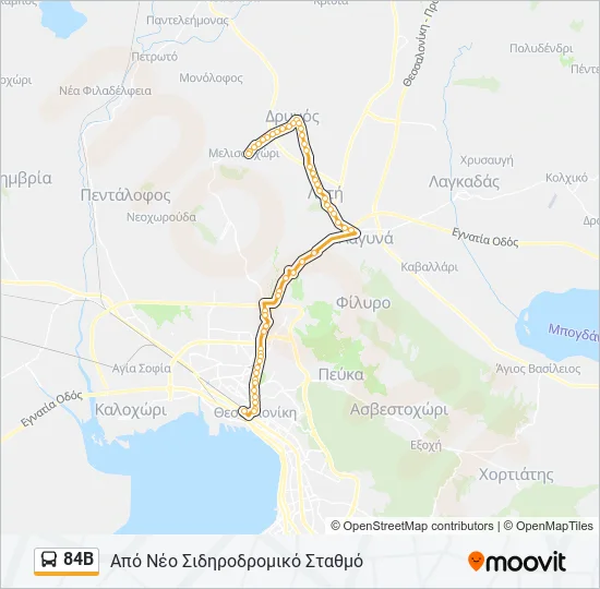 84Β  Line Map