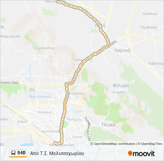 84Β  Line Map