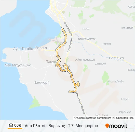 88Κ  Line Map