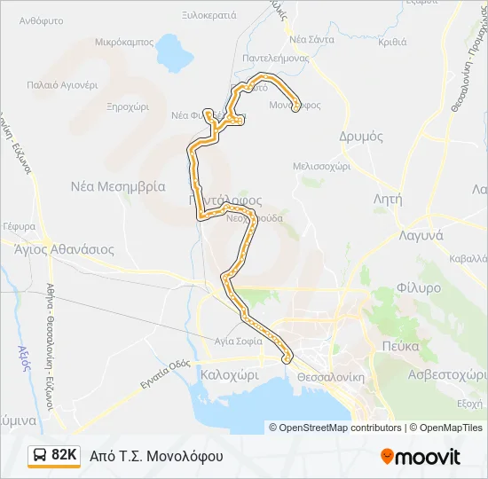 82Κ  Line Map