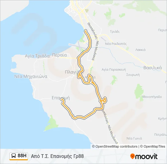 88Η  Line Map