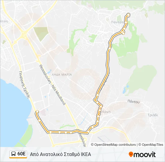 60Ε  Line Map