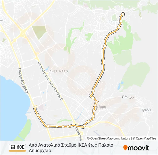 60Ε  Line Map