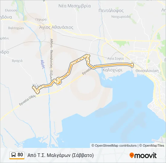 80  Line Map